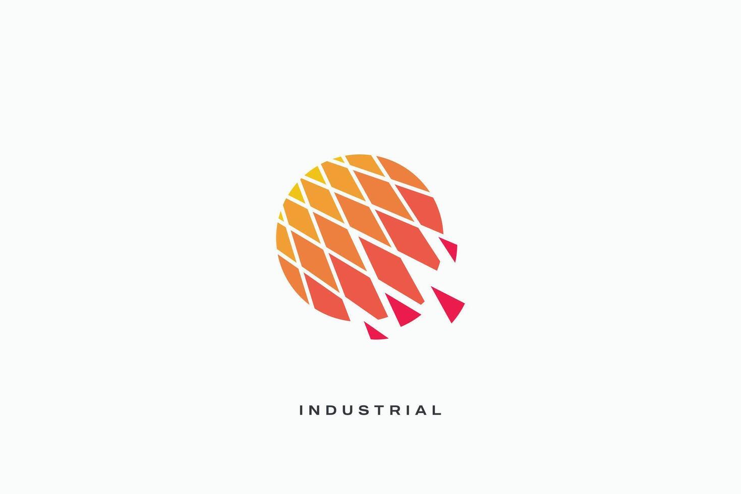 Sonne industriell Technologie Zahn Vektor Logo