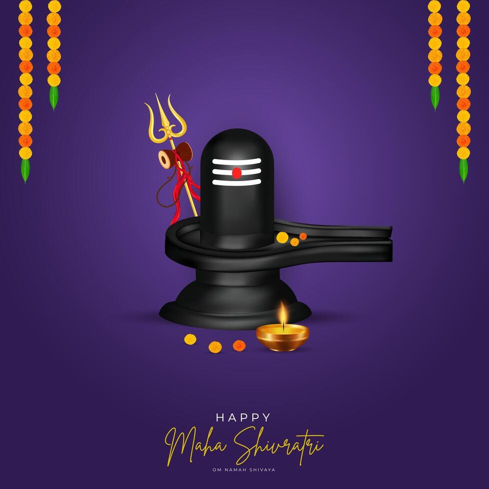 Lycklig maha shivratri maha, shivaratri lyckönskningar, Lycklig maha shivratri social media posta , shivratri webb baner, berättelse, skriva ut vektor