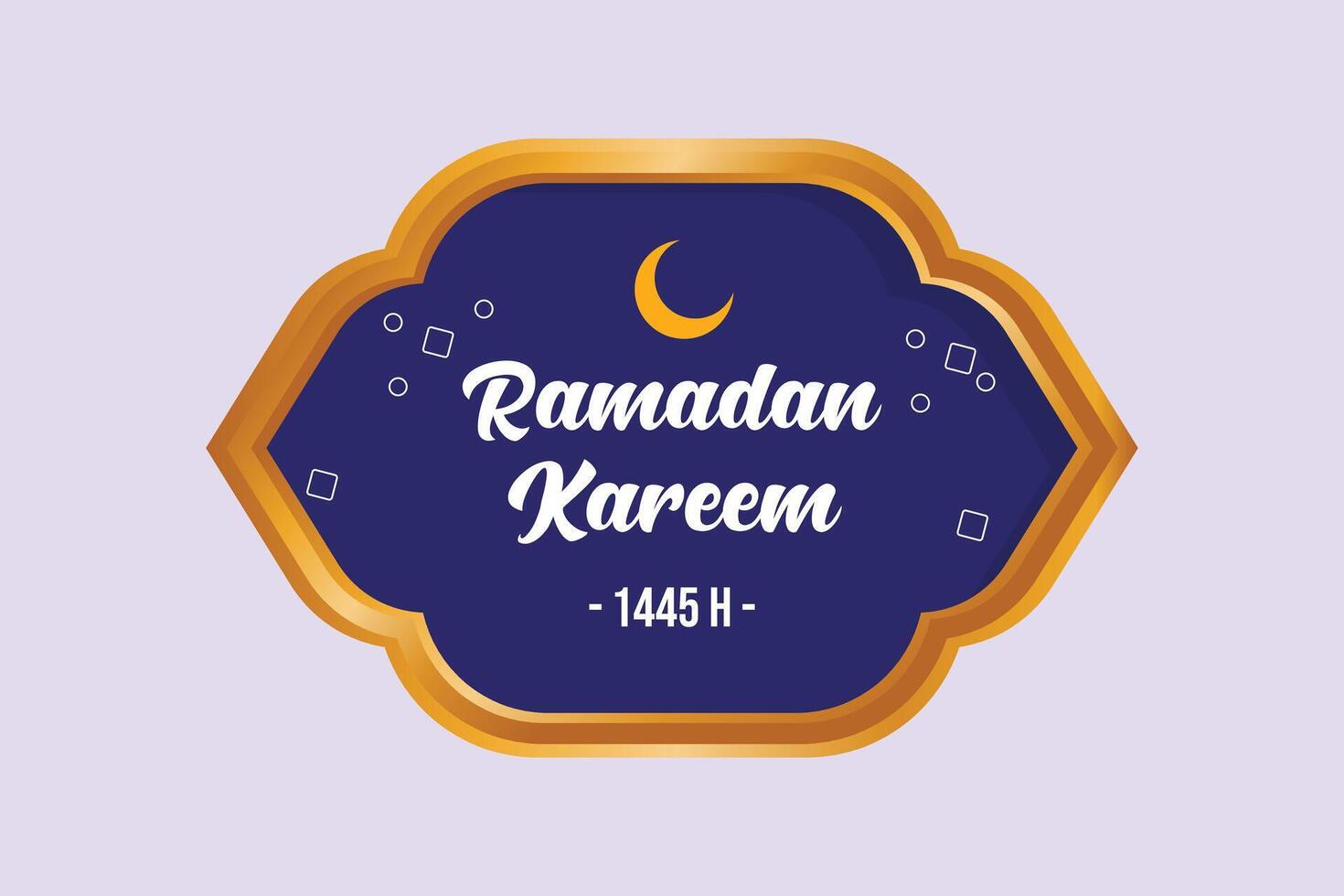 Begrüßung Ramadan Konzept. farbig eben Vektor Illustration isoliert.