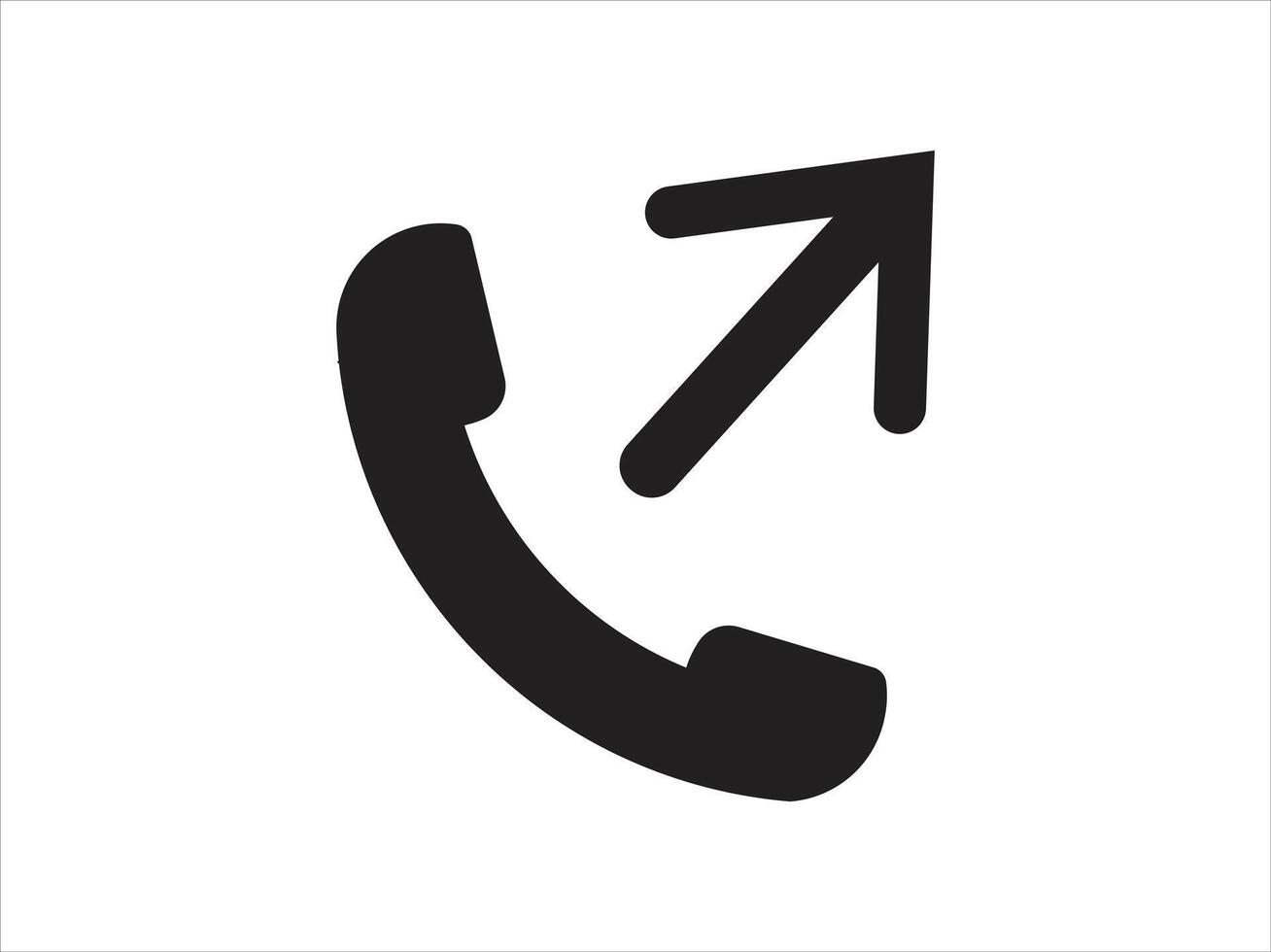 Telefon Anruf Symbol Vektor . Vektor Illustration