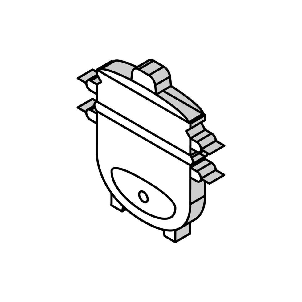 spis ris enhet isometrisk ikon vektor illustration