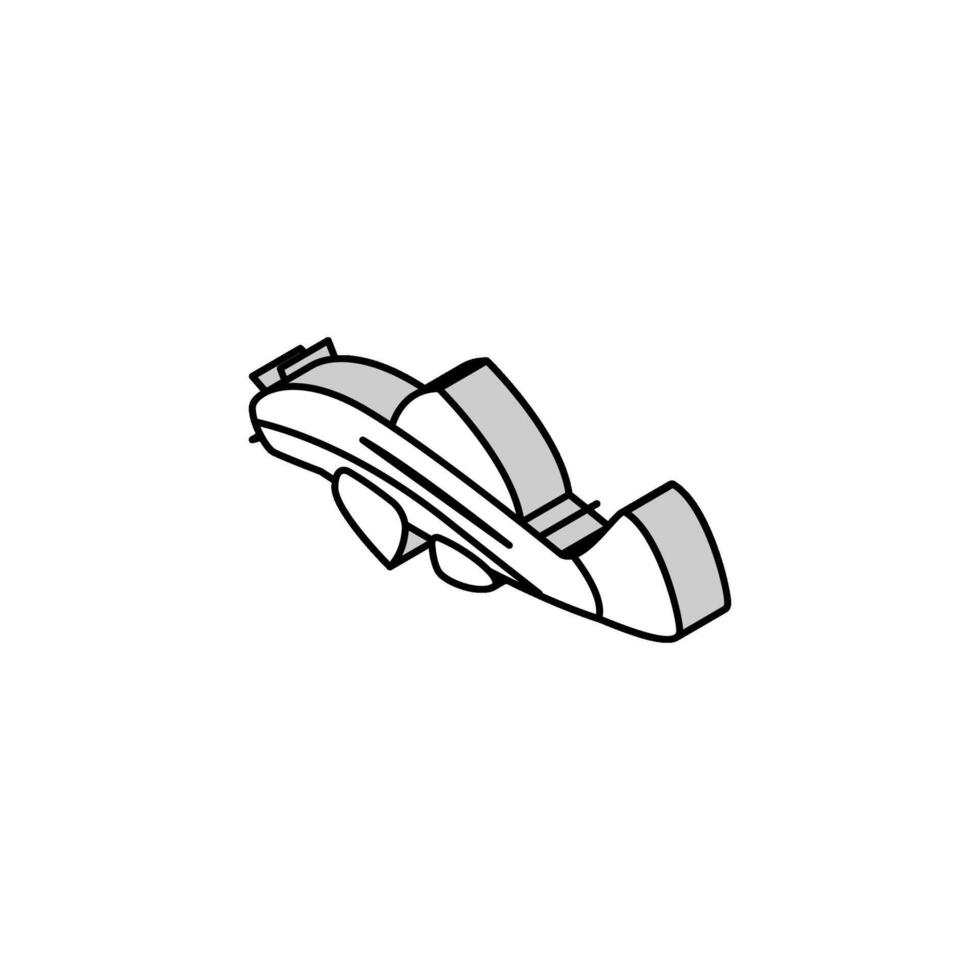 bristlenos pleco isometrisk ikon vektor illustration