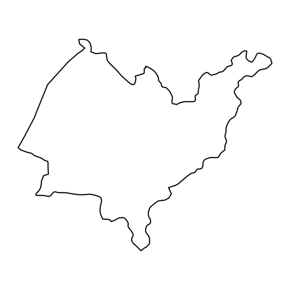 azuay provins Karta, administrativ division av ecuador. vektor illustration.