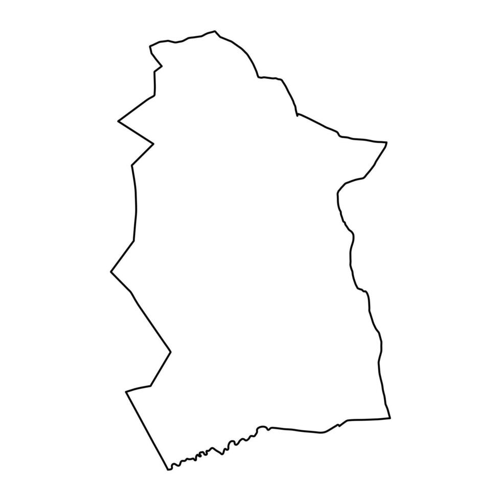 Mandule Region Karte, administrative Aufteilung von Tschad. Vektor Illustration.