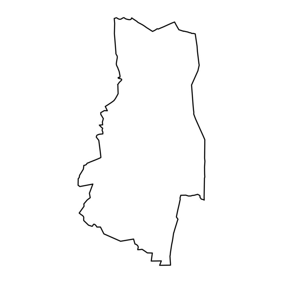 Lubombo Region Karte, administrative Aufteilung von Eswatini. Vektor Illustration.