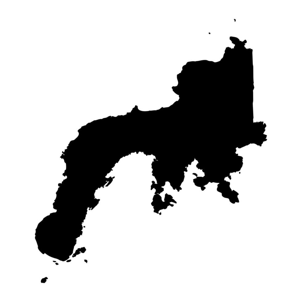 Zamboanga Halbinsel Region Karte, administrative Aufteilung von Philippinen. Vektor Illustration.