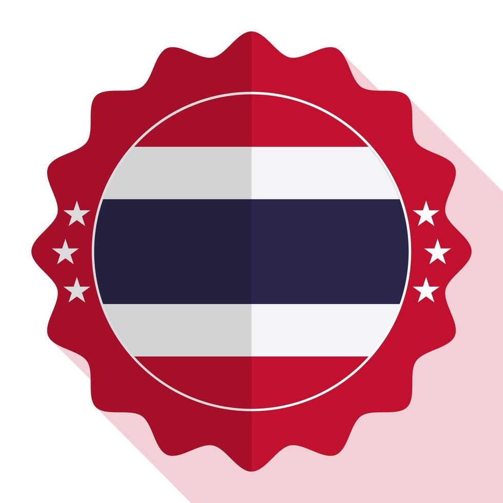 thailand kvalitet emblem, märka, tecken, knapp. vektor illustration.