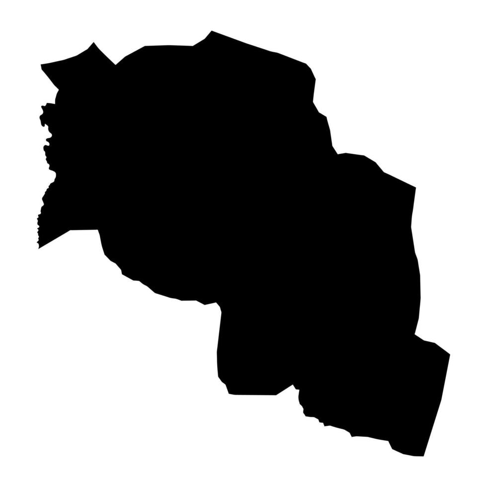 chari baguirmi område Karta, administrativ division av Tchad. vektor illustration.