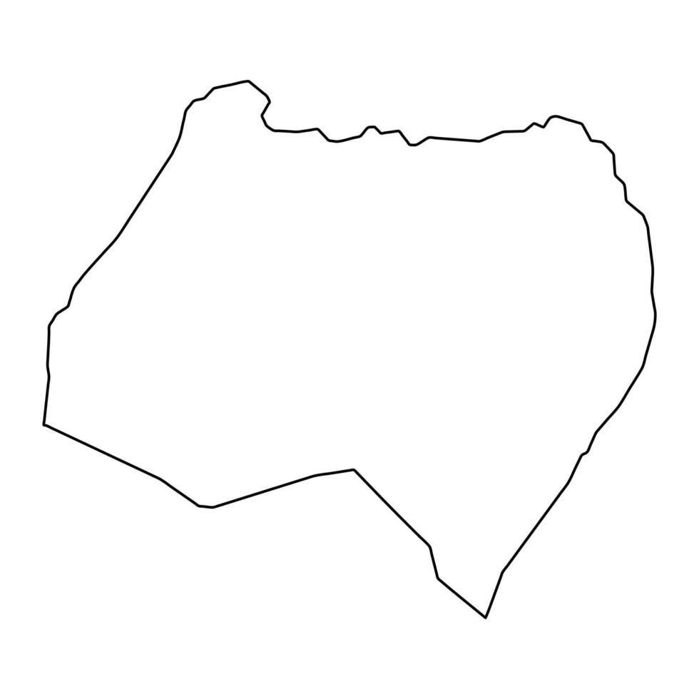 bioko norte provins Karta, administrativ division av ekvatorial guinea. vektor illustration.