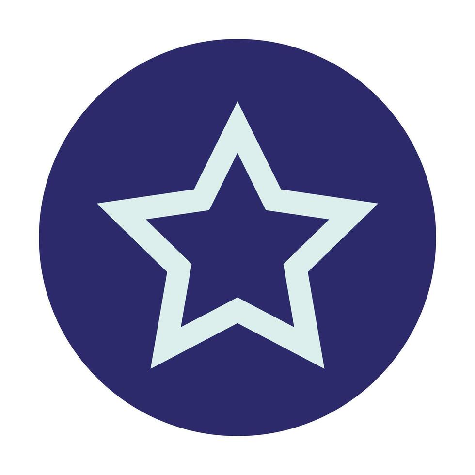 ein Blau Star Symbol auf ein Weiß Hintergrund vektor