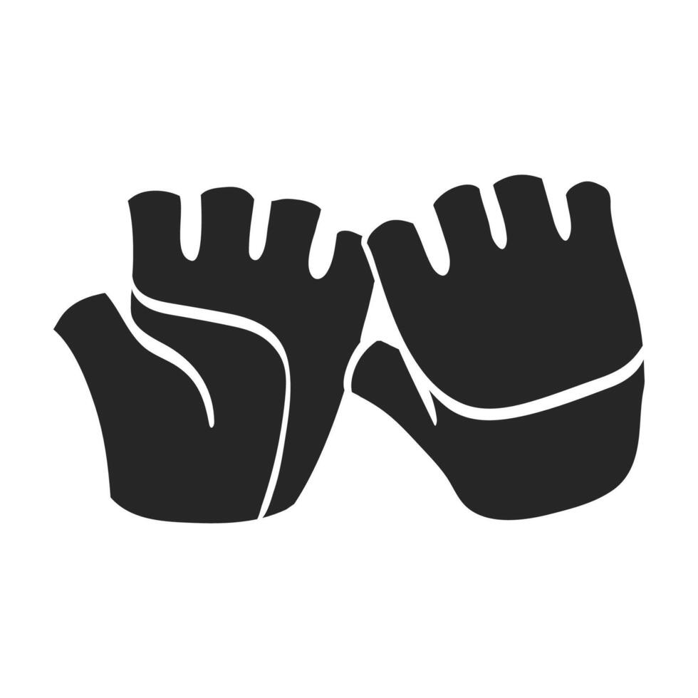 hand dragen sport handskar vektor illustration