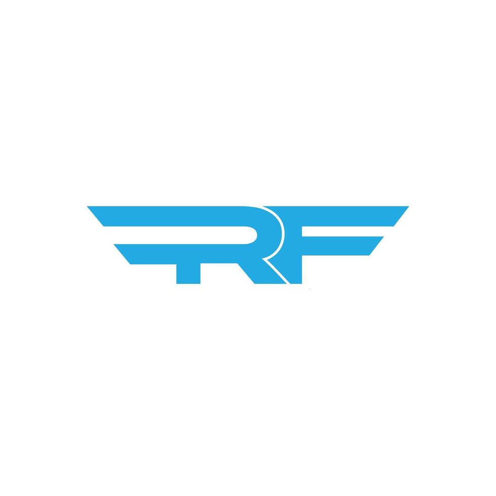 rf kreativ Logo und Symbol Design vektor