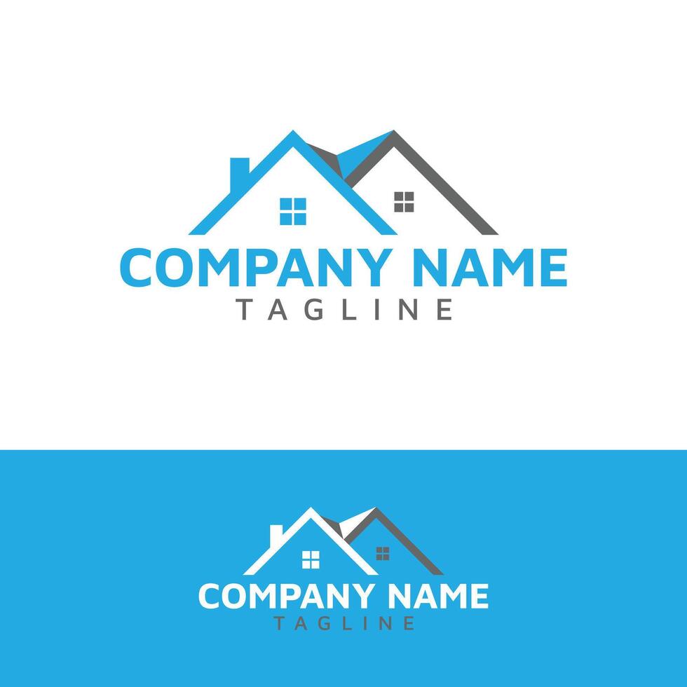 monogram logotyp design för verklig egendom företag vektor