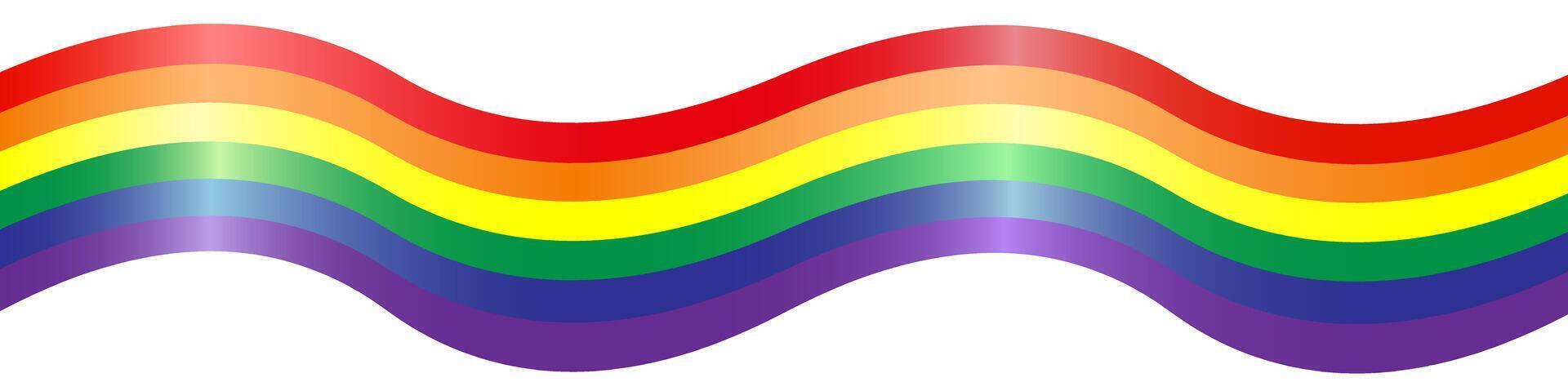 regnbåge. imitation av vattenfärg. ljus vektor illustration.red, orange, gul, grön, blå, lila texturerad Ränder. Gay stolthet HBTQ flagga.