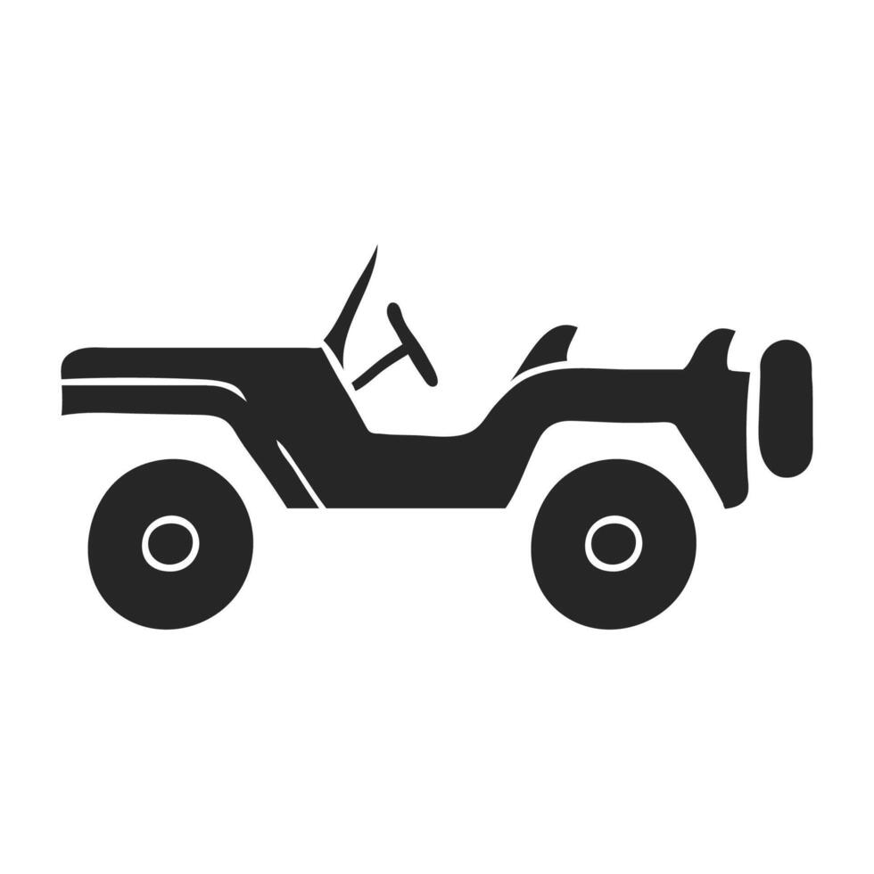 Hand gezeichnet Militär- Fahrzeug Vektor Illustration