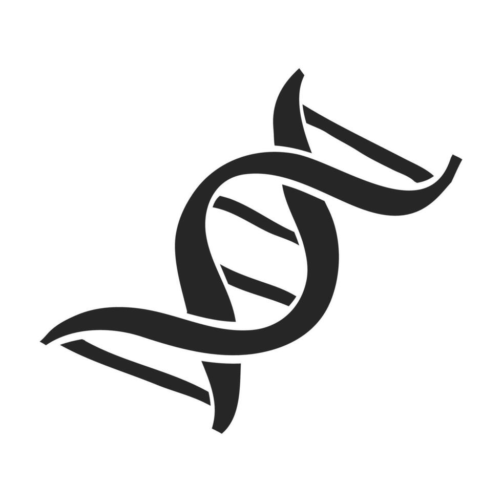 Hand gezeichnet DNA Stränge Vektor Illustration