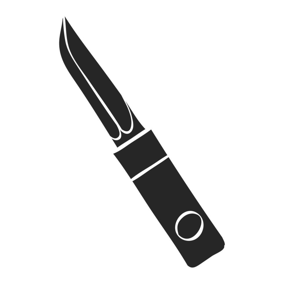 hand dragen kniv vektor illustration