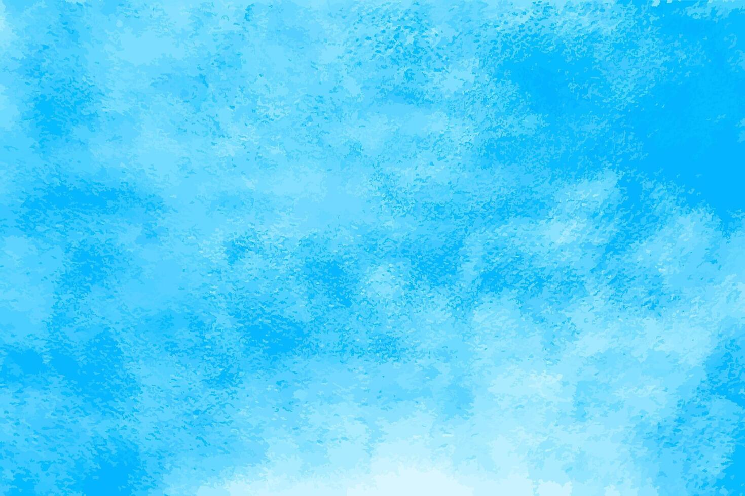 Aquarell Blau Himmel. abstrakt Wasser Farbe Flecken. Ozean Muster mit Papier Textur gemalt mit Bürste. Farbe von Sommer- sonnig Tag Vektor Kunst