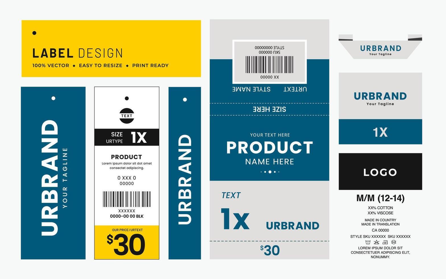 hänga märka märka och pris märka kläder vård märka design innovation plagg Tillbehör hållbarhet förpackning design och årgång mode produkt. vektor