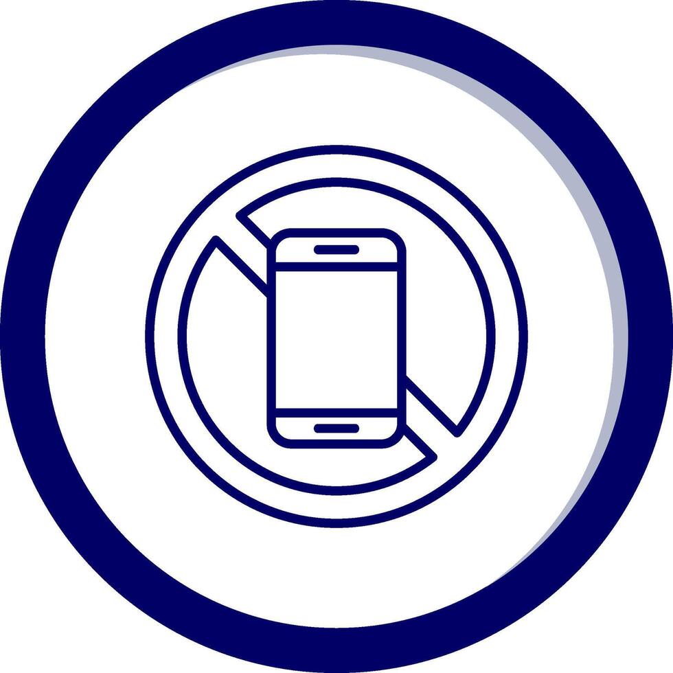 Nein Handy, Mobiltelefon Telefon Vektor Symbol