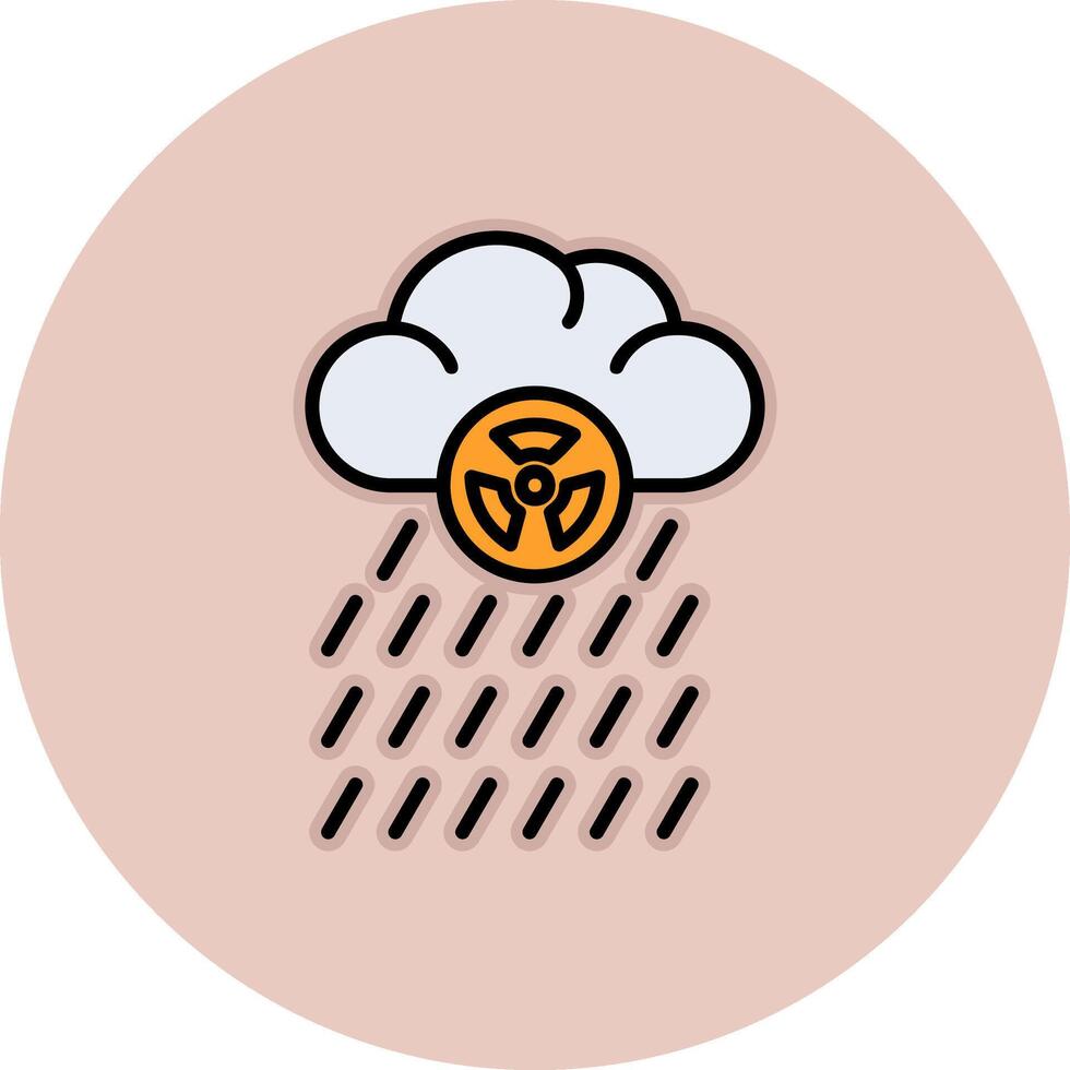 Vektorsymbol für sauren Regen vektor