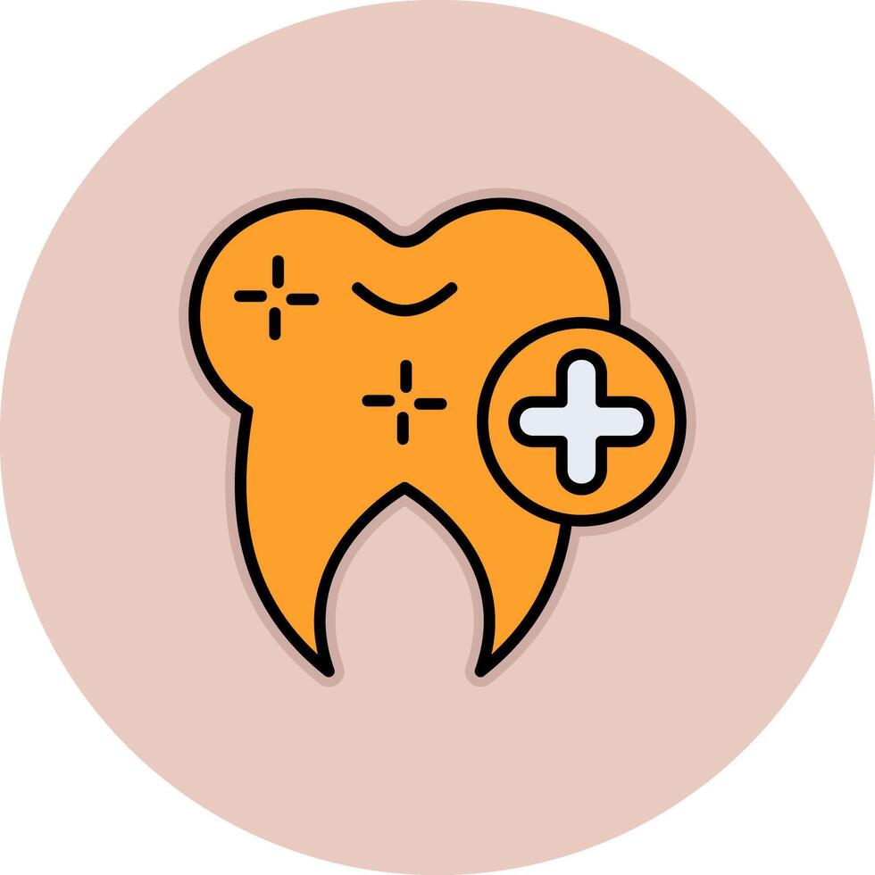 Vektorsymbol für gesunde Zähne vektor