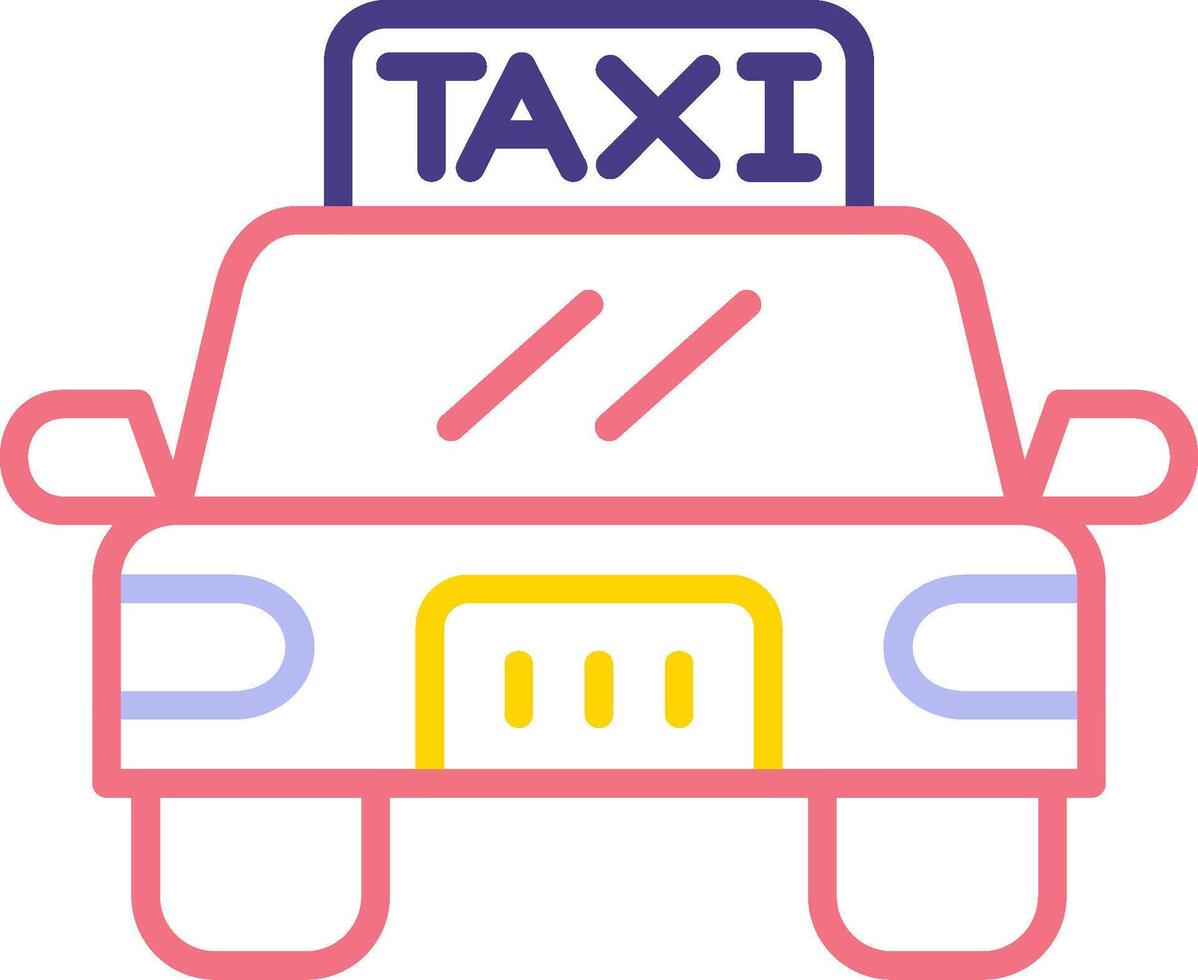 Taxi-Vektor-Symbol vektor