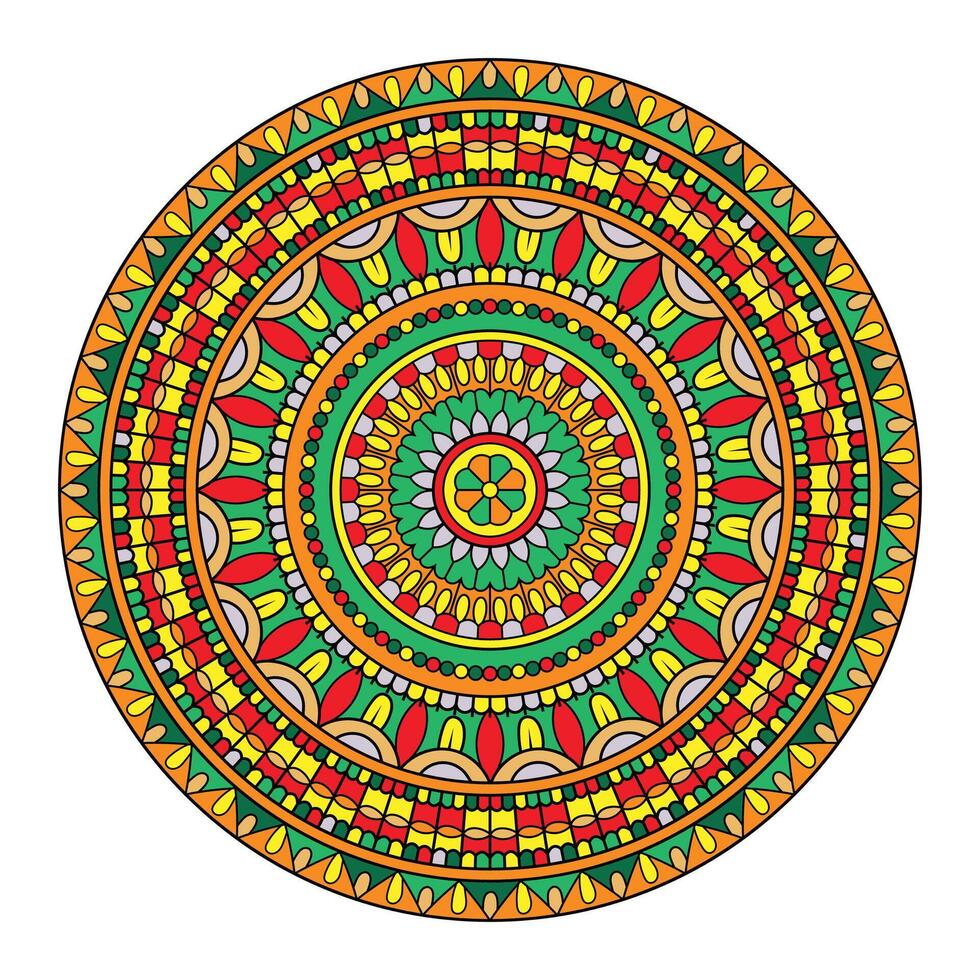 Blumen-Mandala. vintage dekorative elemente. orientalisches Muster, Vektorillustration. islamische, arabische, indische, marokkanische, spanische, türkische, pakistanische, chinesische, mystische, osmanische Motive. vektor