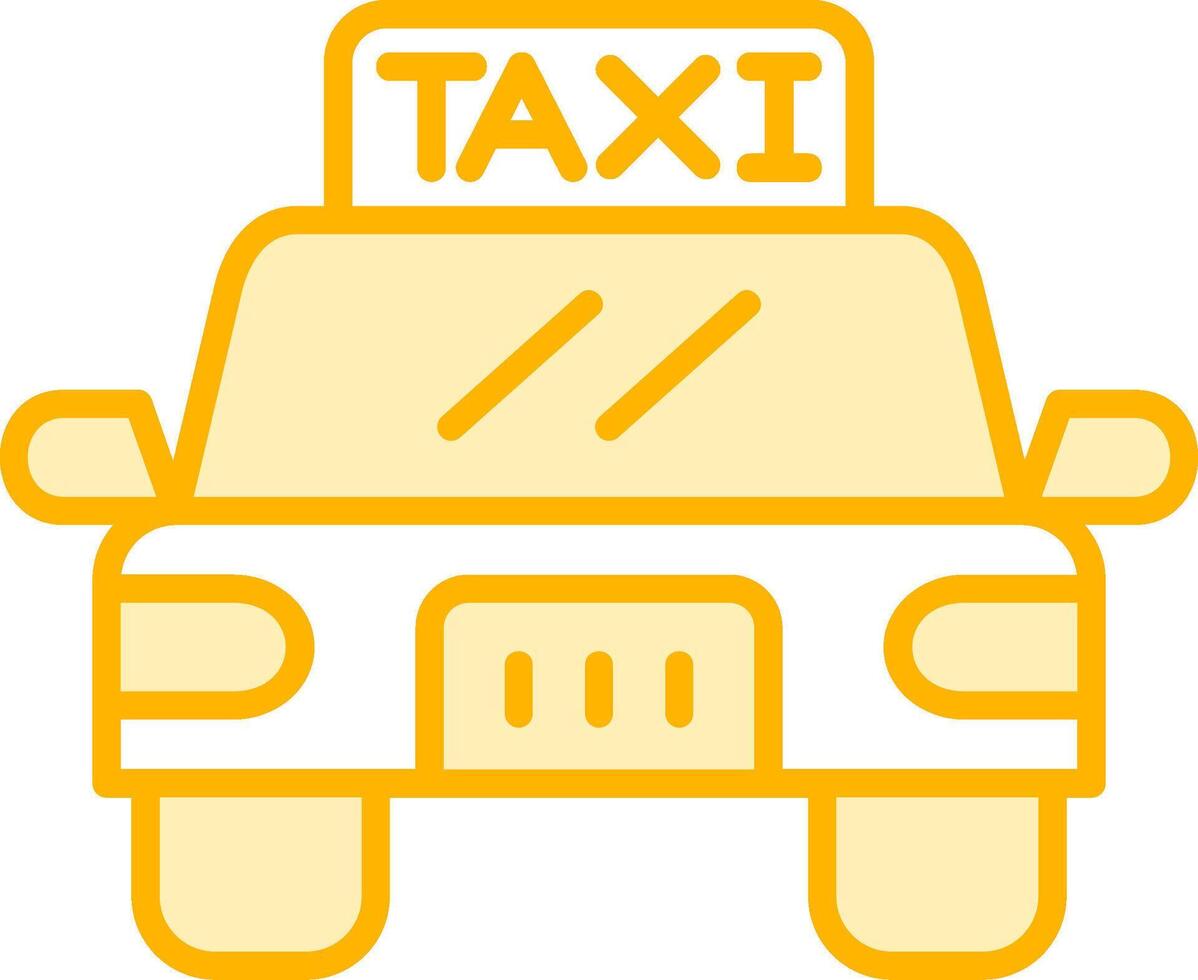 Taxi-Vektor-Symbol vektor