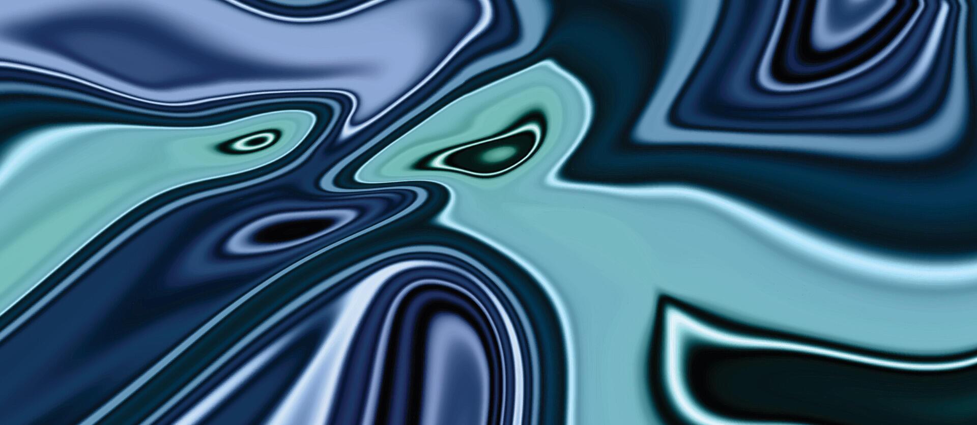 bunt Blau Hintergrund. Blau und Grün Flüssigkeit Hintergrund. metallisch abstrakt wellig Flüssigkeit Hintergrund. vektor