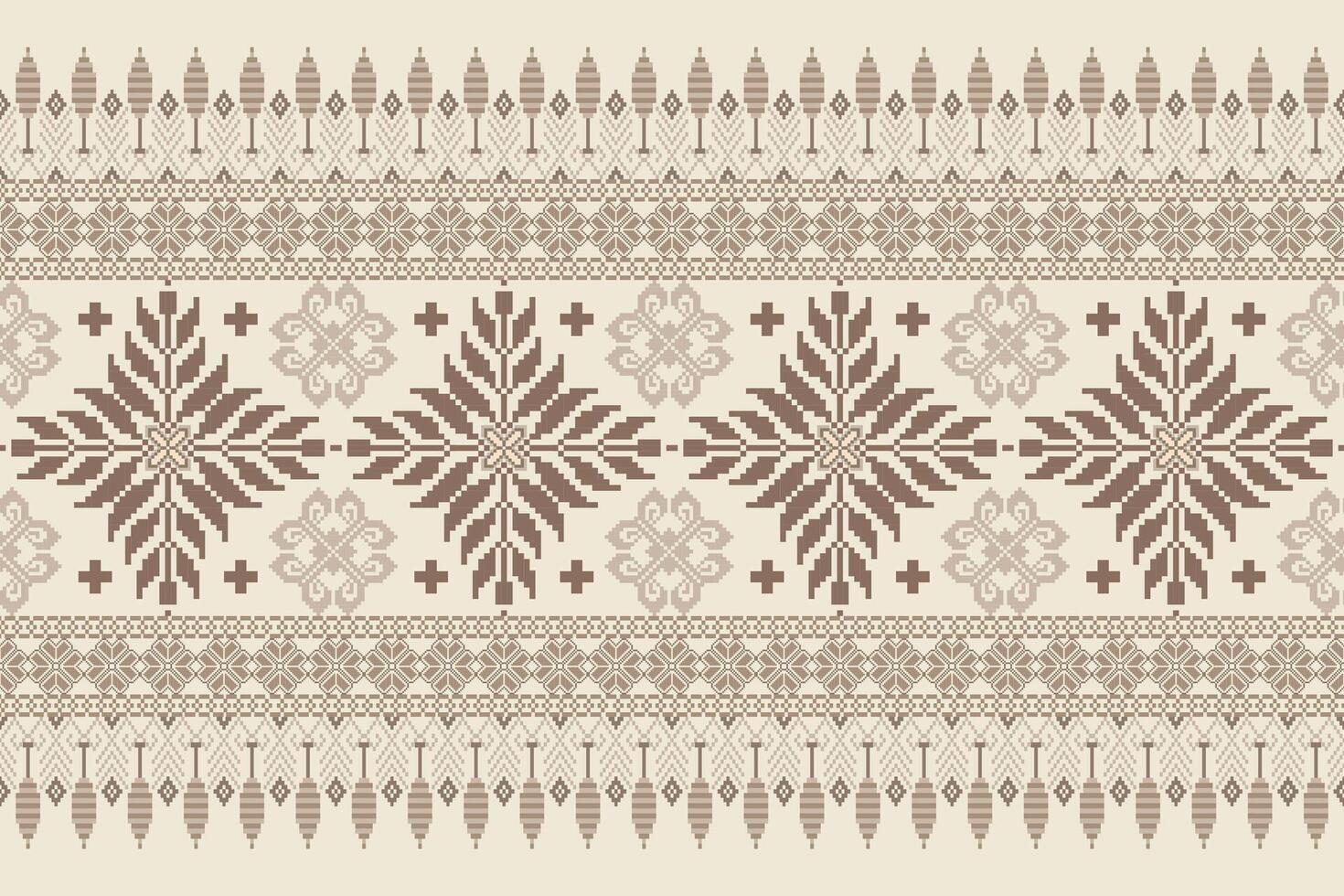 blommig korsa sy broderi bakgrund.geometrisk etnisk orientalisk sömlös mönster traditionell.aztec stil abstrakt vector.design för textur, tyg, kläder, inslagning, dekoration, matta. vektor