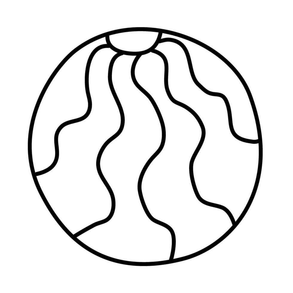 Ball von Sommer- Kritzeleien Symbol einstellen vektor