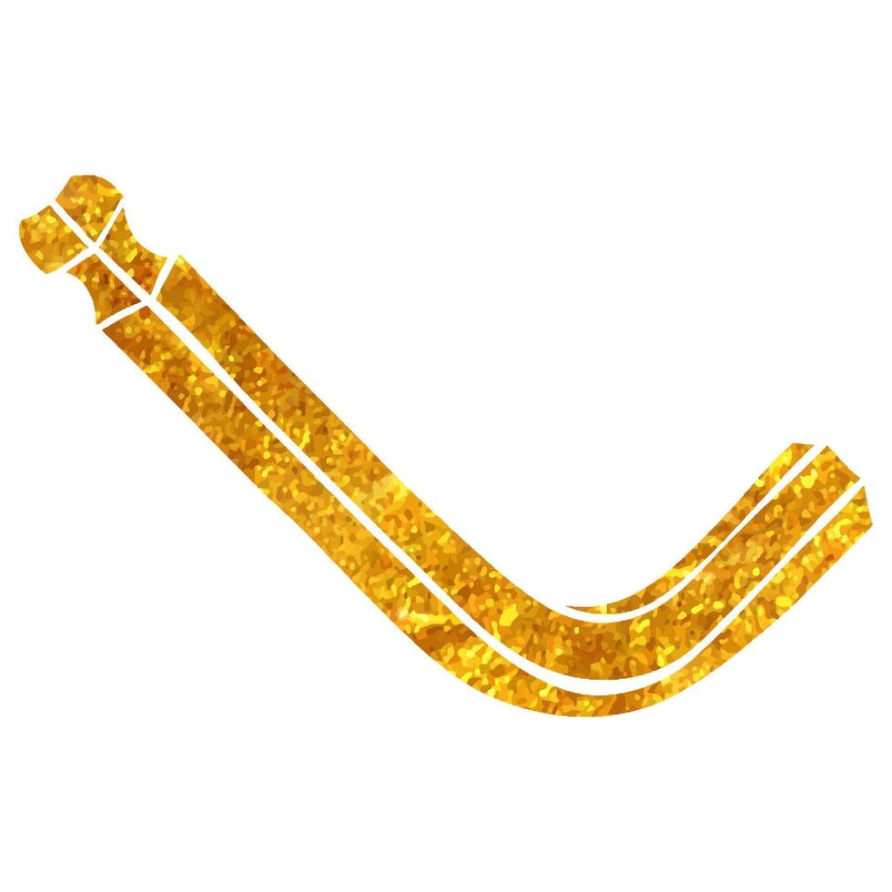 Hand gezeichnet allen Schlüssel Symbol im Gold vereiteln Textur Vektor Illustration