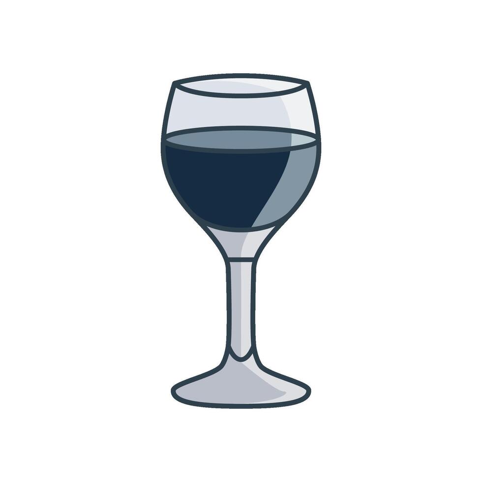 vin glas ikon design vektor mall