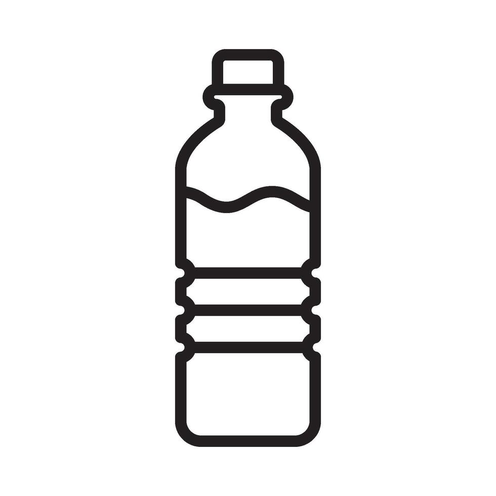 Wasser Flasche Symbol Design Vektor Vorlage