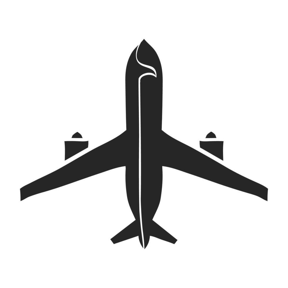 hand dragen flygplan vektor illustration