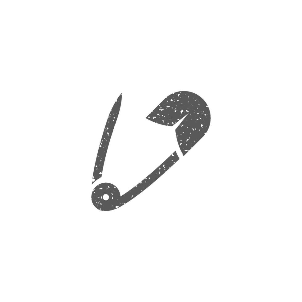 Stift Symbol im Grunge Textur Vektor Illustration