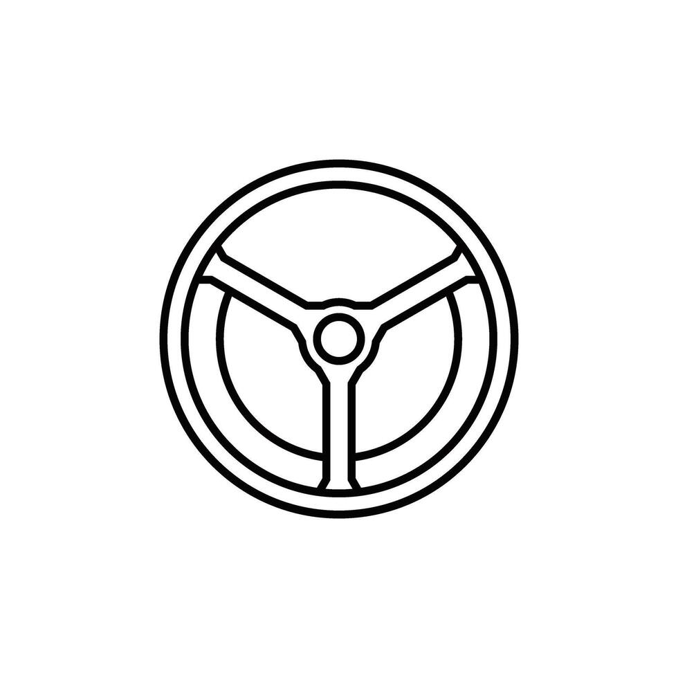 Lenkung Rad Symbol Vektor. Maschine Steuerung Illustration unterzeichnen. steuern Symbol oder Logo. vektor