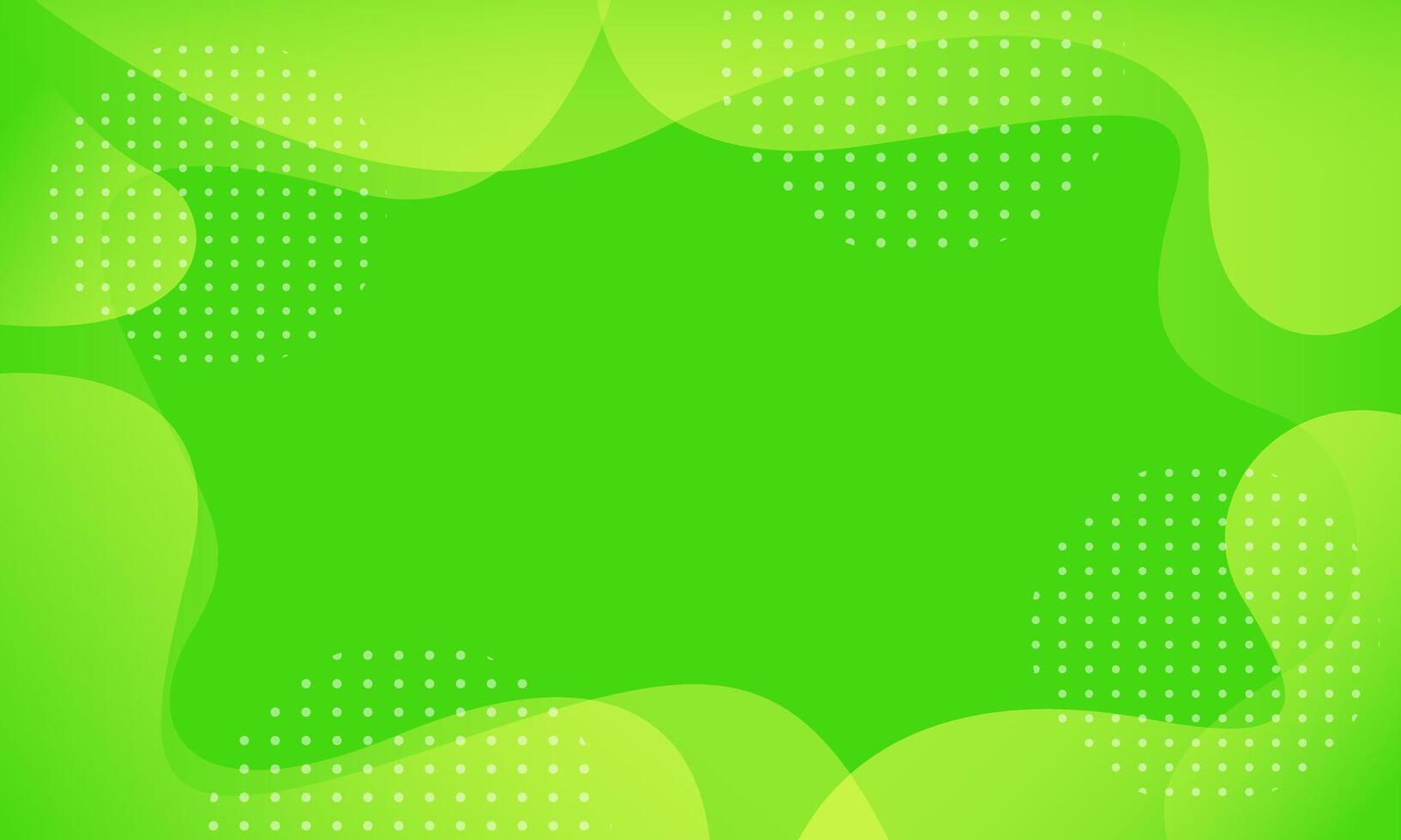 hell Grün dynamisch abstrakt Hintergrund. modern Gradient Grün Neon- Farbe. frisch Vorlage Banner zum Webseiten, Seiten, Verkauf, Anzeigen, Veranstaltungen, und Parteien. winken Formen mit Sanft Schatten vektor