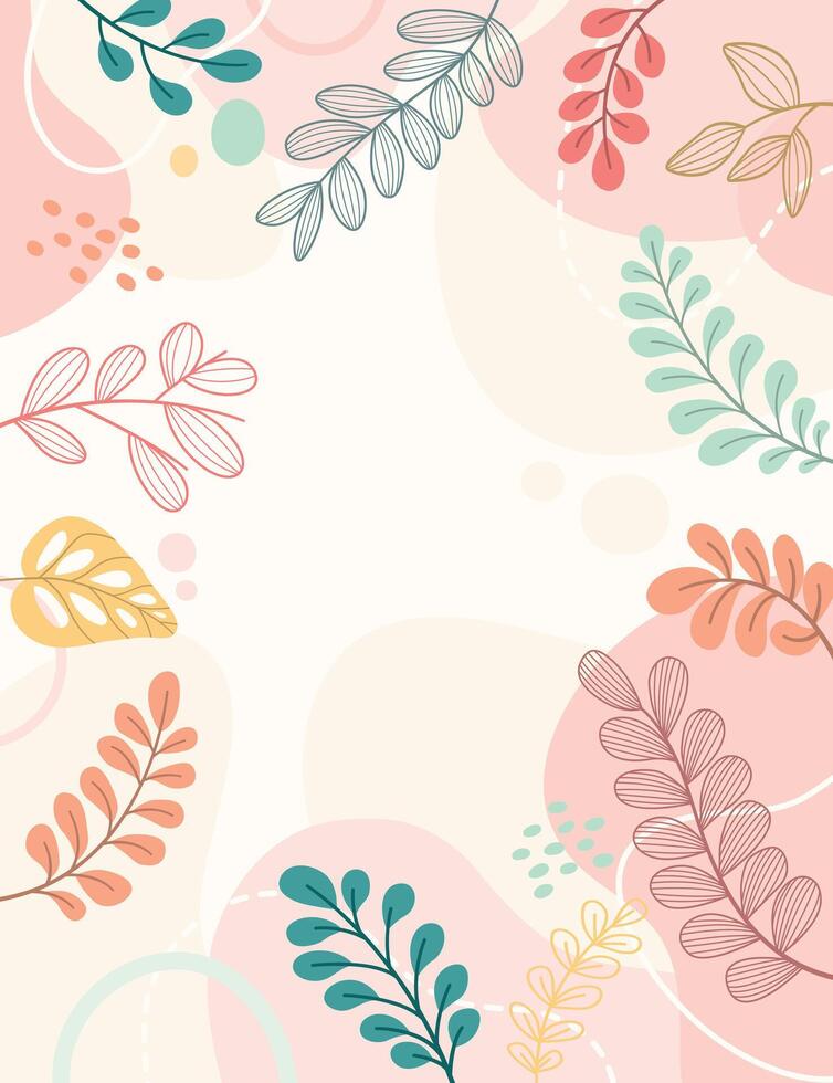 Design Banner Rahmen Blume Frühling Hintergrund mit schöne. Blume Hintergrund zum Design. bunt Hintergrund mit tropisch Pflanzen vektor