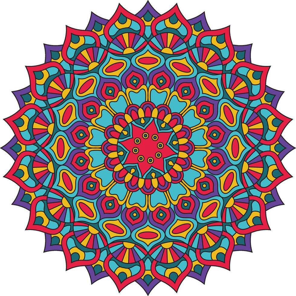 Kreis Spitze Ornament, runden Zier Blumen- Tortenspitze Muster, Vektor Illustration