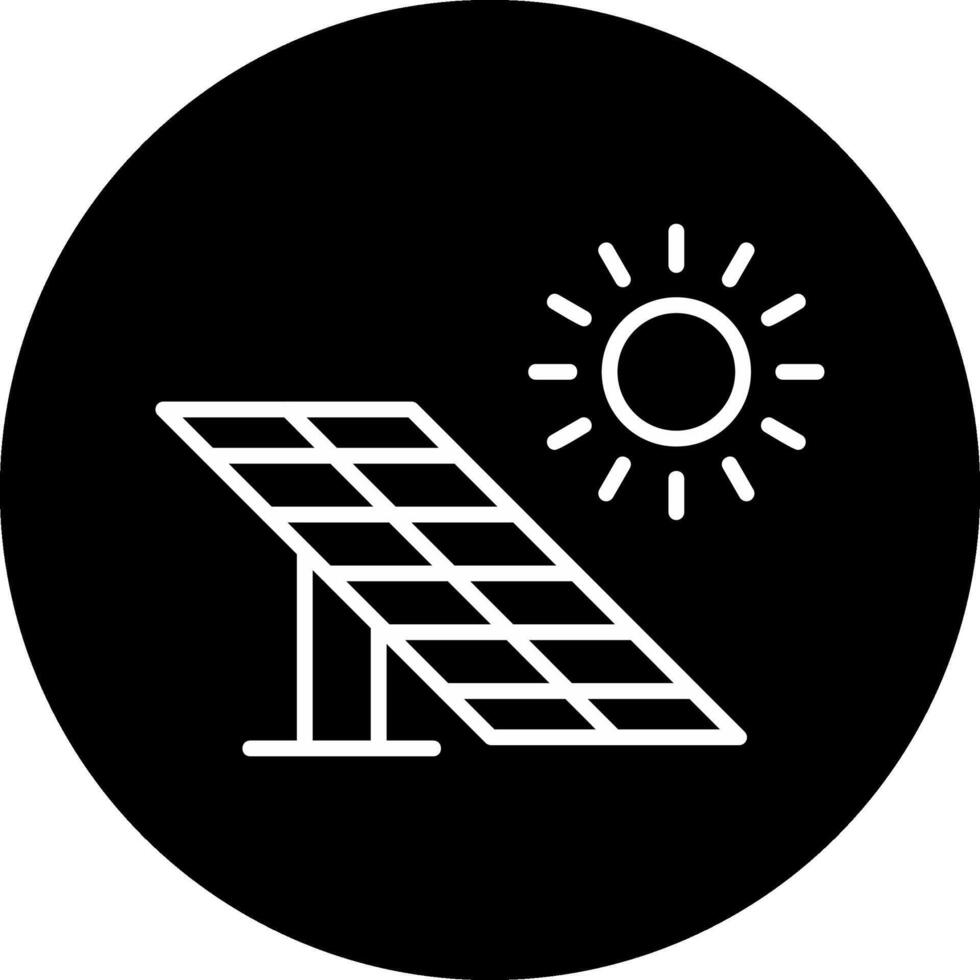 Vektorsymbol für Solarpanel vektor