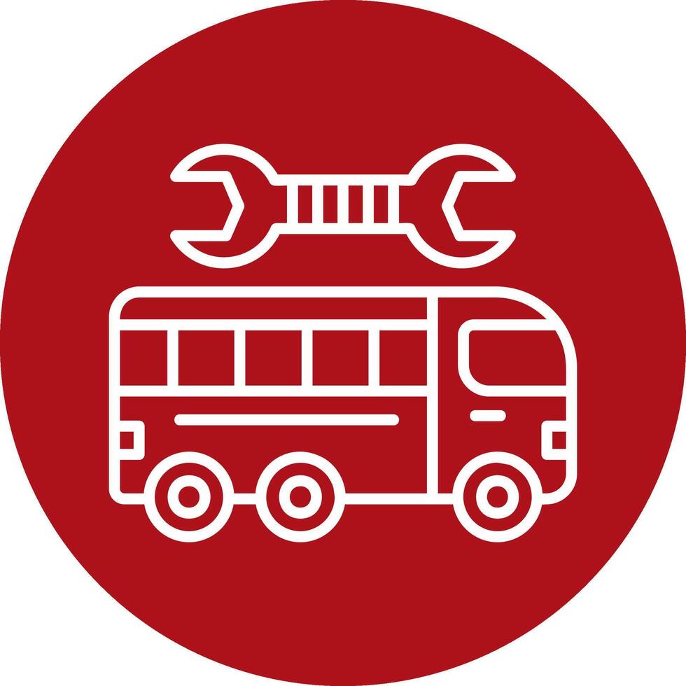 reparieren Bus Vektor Symbol