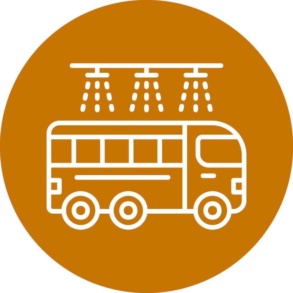 Bus waschen Vektor Symbol