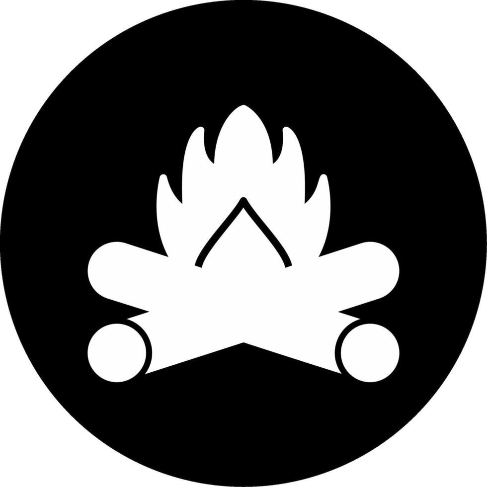 Lagerfeuer-Vektor-Symbol vektor