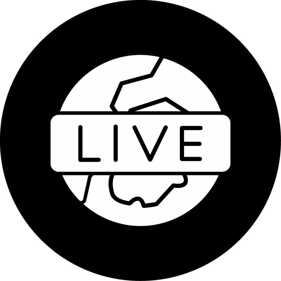 Live-Broadcast-Vektorsymbol vektor