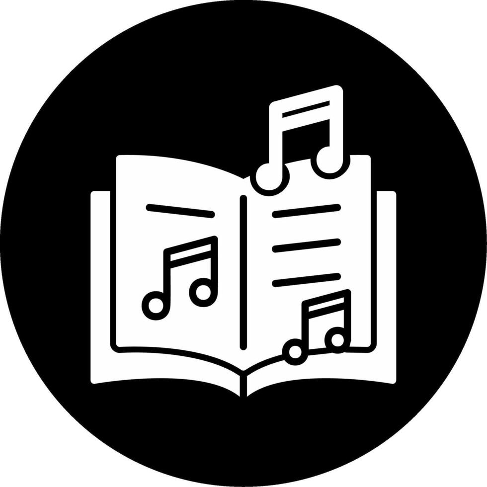 Musikbuch-Vektorsymbol vektor