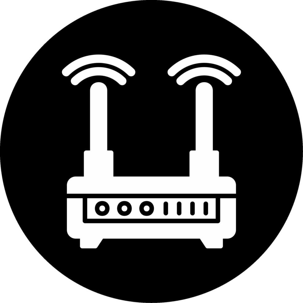 WLAN-Router-Vektorsymbol vektor