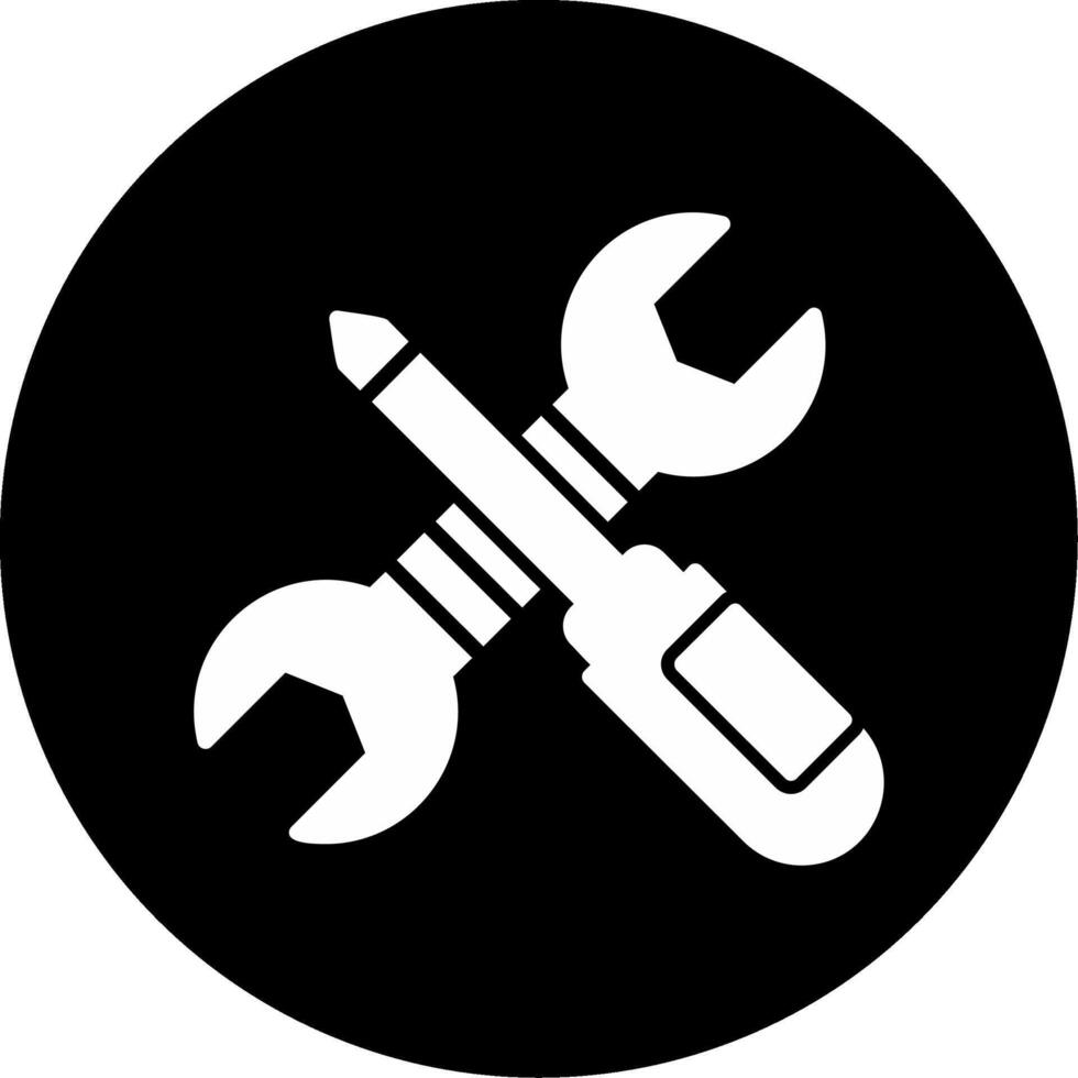 Mechaniker Werkzeuge Vektor Symbol