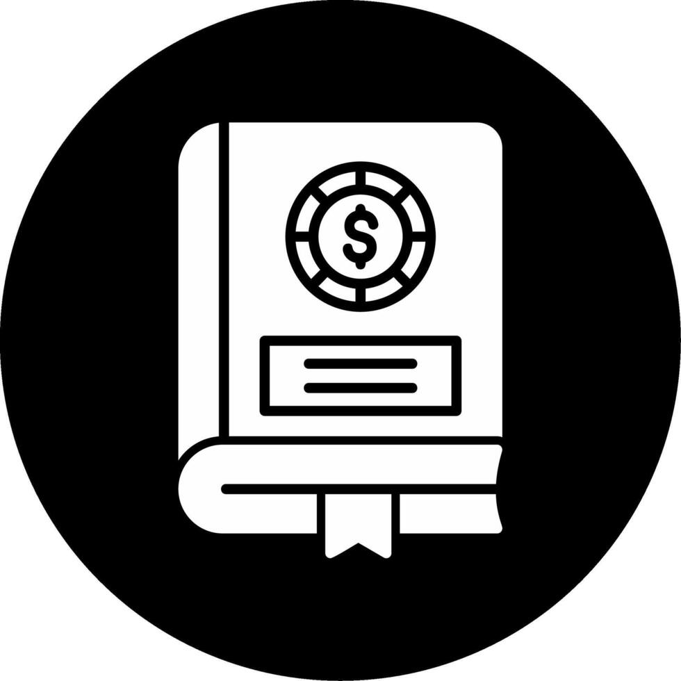 finanziell Buch Vektor Symbol